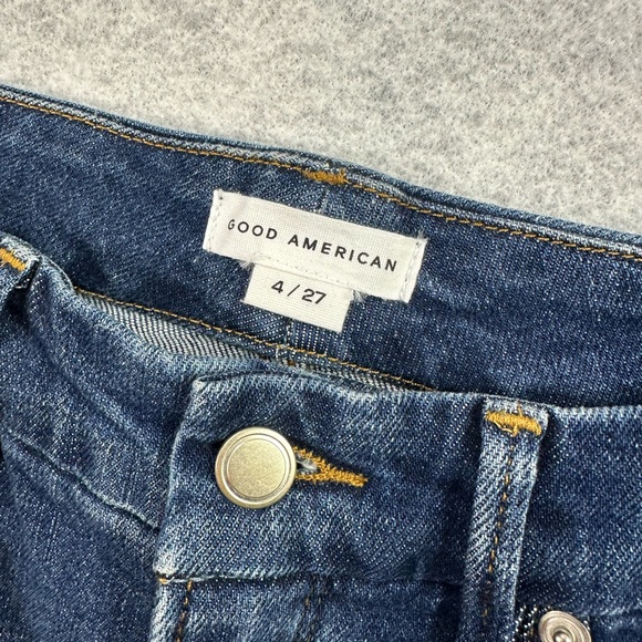 Good American Good Skate High Waist Wide Leg Jeans Size 4/27 - Picture 8 of 9